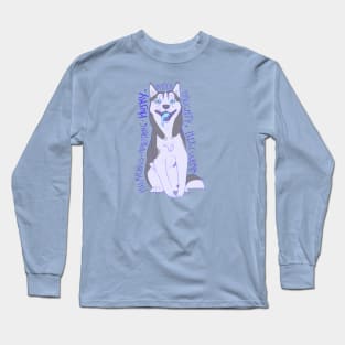 Husky Adjectives Long Sleeve T-Shirt